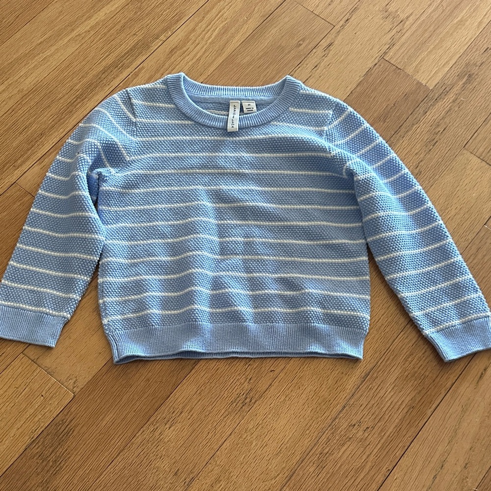 Janie and Jack Blue Striped Sweater